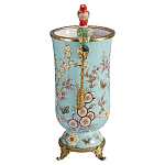 Ваза с двумя птичками из фарфора с бронзовыми элементами Garden of Eden варинант исполнения - 3 | Loft Concept в Самаре