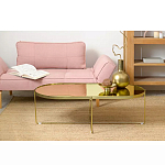 Кофейный столик овальный золотой Modern Mirror Gold Table варинант исполнения - 1 | Loft Concept в Самаре