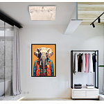 Люстра потолочная квадратная минималистичная Perfection of Geometry варинант исполнения - 5 | Loft Concept в Самаре