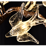 Подвесной светильник в виде золотой ветки с цветами и птичками Marvelous Garden варинант исполнения - 2 | Loft Concept в Самаре