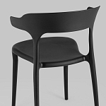 Черный стул из прочного PP-пластика JORIS варинант исполнения - 5 | Loft Concept в Самаре