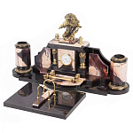 Настольный письменный набор из яшмы с декором в виде орла Manager Organizer варинант исполнения - 2 | Loft Concept в Самаре