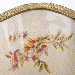 Ваза голубого цвета из фарфора с цветочным рисунком и бронзовой стрекозой Blue Garden варинант исполнения - 2 | Loft Concept в Самаре