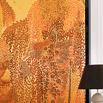 Обои ручная роспись в стиле Арт-деко Hippolyta’s Forest Colourway 263 on Deep Rich Gold gilded paper варинант исполнения - 2 | Loft Concept в Самаре