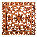 Панно из дерева квадратное Panel With Trees варинант исполнения - 1 | Loft Concept в Самаре