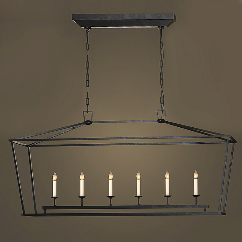 Люстра Linear Pendant Black Черный в Самаре | Loft Concept 