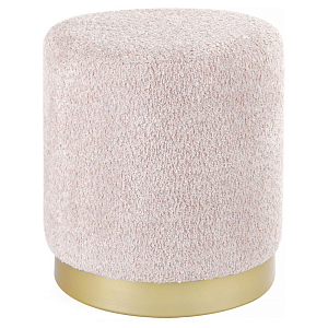 Пуф круглый розовый на металлическом основании Golden Belt