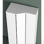 Шкаф-пенал белый с зеркальной дверцей Strict Lines варинант исполнения - 4 | Loft Concept в Самаре