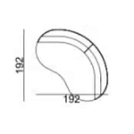 Двухместный диван Calypso варинант исполнения - 5 | Loft Concept в Самаре