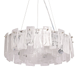 Люстра круглая с подвесными прямоугольными пластинами из стекла Glacier Panels варинант исполнения - 1 | Loft Concept в Самаре