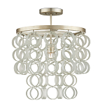 Потолочный светильник с каскадом из круглых декоративных колец Waterfall from the Rings варинант исполнения - 2 | Loft Concept в Самаре