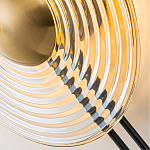 Бра с янтарным стеклянным диском и золотистыми акцентами Savio Glass Disc варинант исполнения - 6 | Loft Concept в Самаре