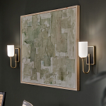  Бра с прямоугольным черным основанием и белым матовым цилиндрическим плафоном Kichler варинант исполнения - 15 | Loft Concept в Самаре