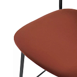 Стул барный с широкой полукруглой спинкой Chair Smooth Shapes варинант исполнения - 5 | Loft Concept в Самаре