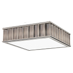 Потолочный светильник квадратный с гофрированным абажуром цвета графит Millennium варинант исполнения - 2 | Loft Concept в Самаре