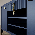 Комод-буфет Elsa Dreams Blue с открытыми полками   варинант исполнения - 7 | Loft Concept в Самаре