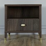 Прикроватная тумбочка с полкой Elsa Dreams Walnut  варинант исполнения - 5 | Loft Concept в Самаре