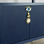 Стеллаж со стеклянными полками Elsa Dreams Blue варинант исполнения - 8 | Loft Concept в Самаре