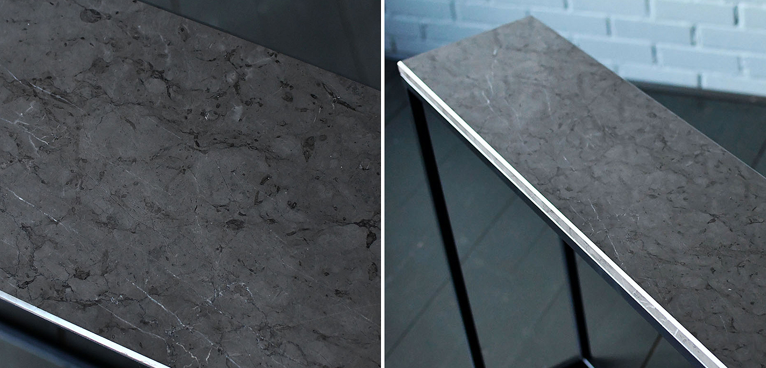 Консоль с серой мраморной столешницей Different Marble Grey Консоль с серой мраморной столешницей Different Marble Grey - Loft-Concept в Самаре