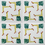 Плитка дизайнерская с рисунком Пина Колада варинант исполнения - 1 | Loft Concept в Самаре