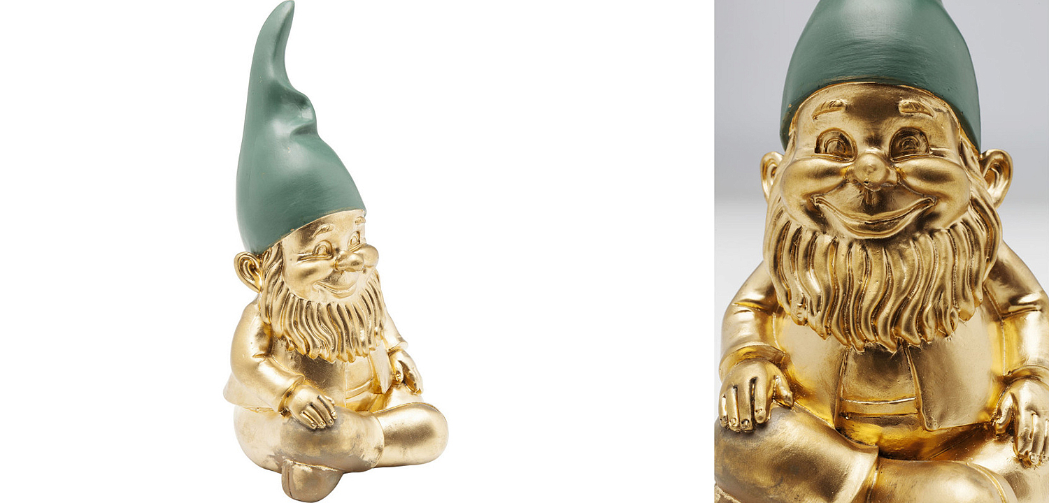 Статуэтка Golden Sitting Gnome Статуэтка Golden Sitting Gnome - Loft-Concept в Самаре