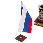 Настольный письменный набор с часами из природного камня обсидиана Royal Set варинант исполнения - 7 | Loft Concept в Самаре