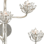 Бра серебряное в виде растения Silver Flower Glade варинант исполнения - 1 | Loft Concept в Самаре