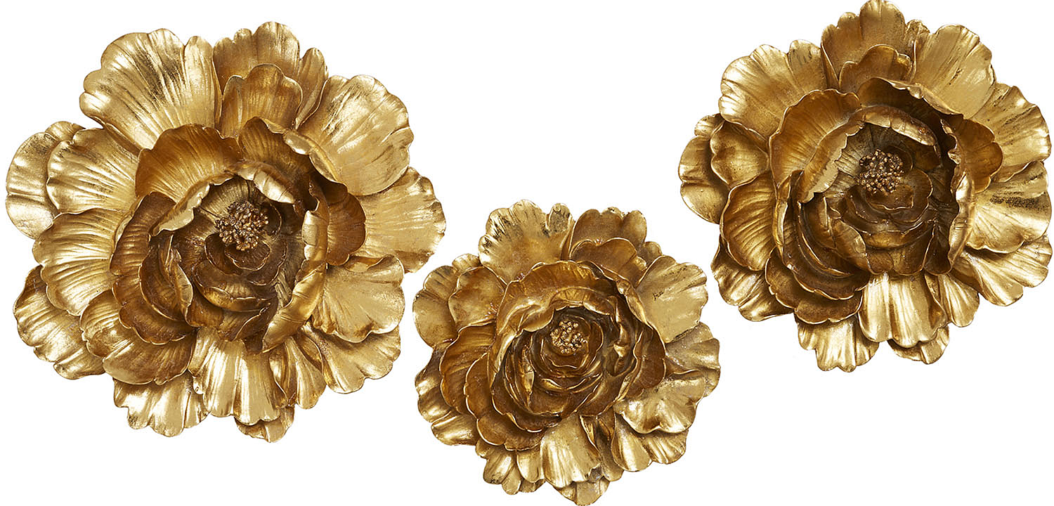 Аксессуар на стену Decor Flowers Rose Hip gold Аксессуар на стену Decor Flowers Rose Hip gold - Loft-Concept в Самаре