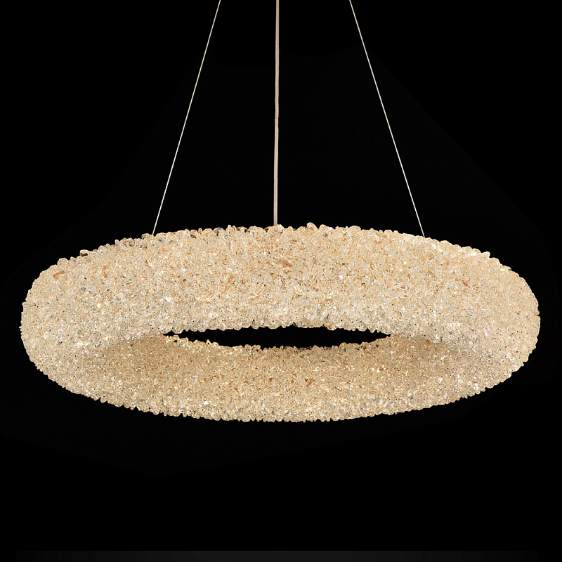 Люстра подвесная кольцевая хрустальная Round Chandelier Made of Clear Crystal Золотой Прозрачный Люстра подвесная кольцевая хрустальная Round Chandelier Made of Clear Crystal Золотой Прозрачный в Самаре | Loft Concept