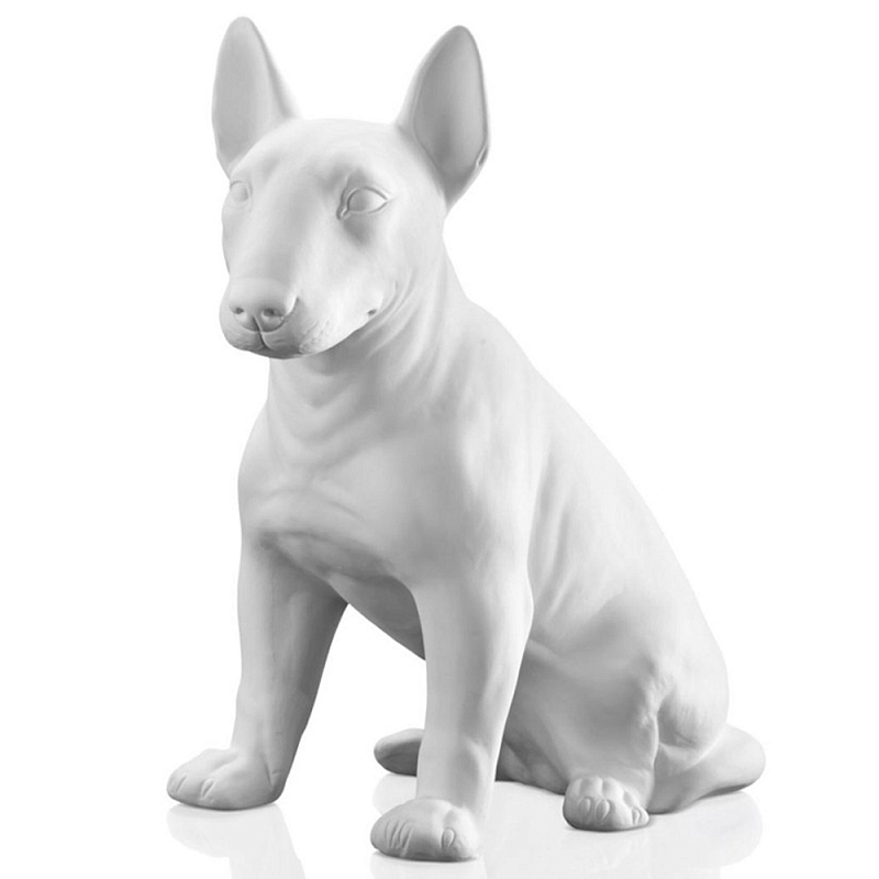 Статуэтка Bull Terrier Bisc. Белый Черный Статуэтка Bull Terrier Bisc. Белый Черный в Самаре | Loft Concept