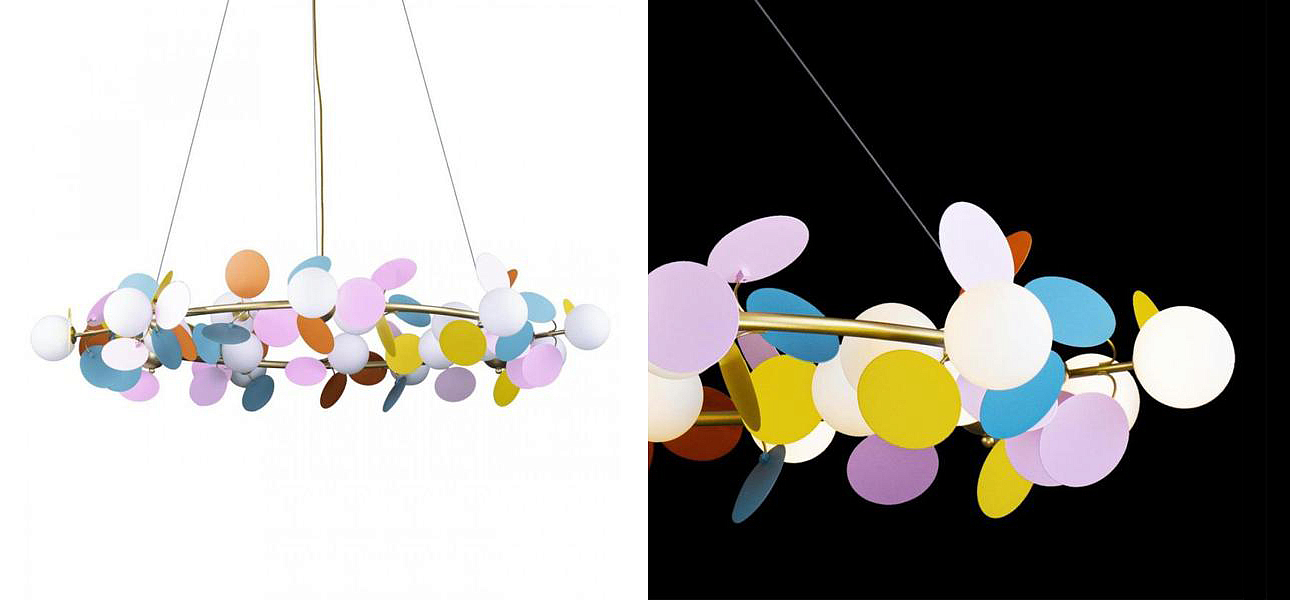 Люстра MATISSE Chandelier circle multicolor диаметр 130 Люстра MATISSE Chandelier circle multicolor диаметр 130 - Loft-Concept в Самаре
