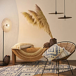 Чехол на подушку с узором в этно-стиле Blue Ikat варинант исполнения - 7 | Loft Concept в Самаре