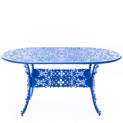 Обеденный стол Industry Collection ALUMINIUM OVAL TABLE – SKY BLUE Обеденный стол Industry Collection ALUMINIUM OVAL TABLE – SKY BLUE