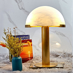 Настольная лампа c абажуром в форме купола из натурального камня  Heavenly Harmony варинант исполнения - 3 | Loft Concept в Самаре