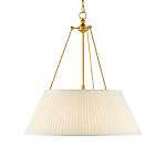 Подвесной светильник светодиодный с фактурным тканевым конусообразным абажуром White Fabric Lampshade варинант исполнения - 1 | Loft Concept в Самаре