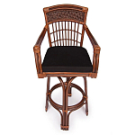 Барный стул из ротанга Eloise коричневый варинант исполнения - 2 | Loft Concept в Самаре