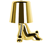 Настольная лампа фигурная золотого цвета с гладким абажуром Высота 17 см Sophia варинант исполнения - 4 | Loft Concept в Самаре