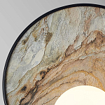 Бра круглое с каменным диском в металлической раме Sandstone Painting варинант исполнения - 2 | Loft Concept в Самаре