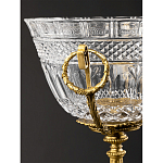 Чаша из рельефного стекла прозрачного цвета на бронзовой подставке Eden Garden варинант исполнения - 5 | Loft Concept в Самаре