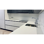 Угловой кухонный гарнитур Жемчужный белый Серый Clarke Kitchen Set White Grey варинант исполнения - 8 | Loft Concept в Самаре