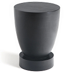 Приставной столик из массива манго Tom-tom Black варинант исполнения - 1 | Loft Concept в Самаре