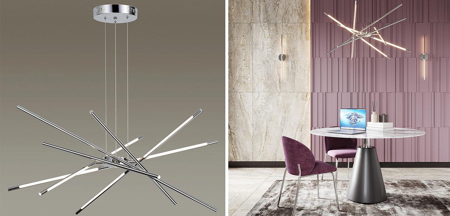 Люстра Trumpet Tube Chrome Chandelier Люстра Trumpet Tube Chrome Chandelier - Loft-Concept в Самаре