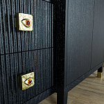 Большой шкаф с витриной Elsa Dreams Black варинант исполнения - 6 | Loft Concept в Самаре