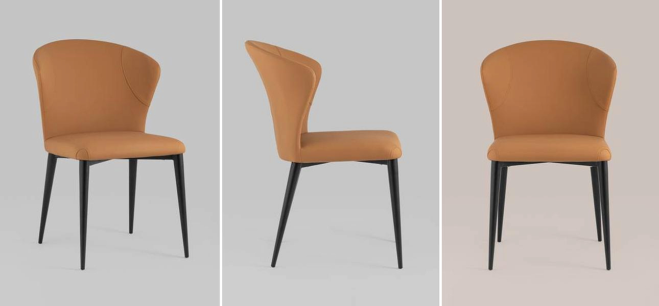 Стул Enigma Chair Оранжевая Экокожа Стул Enigma Chair Оранжевая Экокожа - Loft-Concept в Самаре