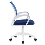 Офисное кресло с основанием из белого пластика Desk chairs Blue варинант исполнения - 3 | Loft Concept в Самаре