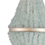 Люстра с каскадом из стеклянных декоративных элементов Shining Sea Glass варинант исполнения - 1 | Loft Concept в Самаре