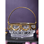 Корзиночка из прозрачного стекла с бронзовой ручкой Eden Garden варинант исполнения - 4 | Loft Concept в Самаре