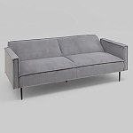 Диван современный вельветовый прямой Worcester Серый варинант исполнения - 4 | Loft Concept в Самаре