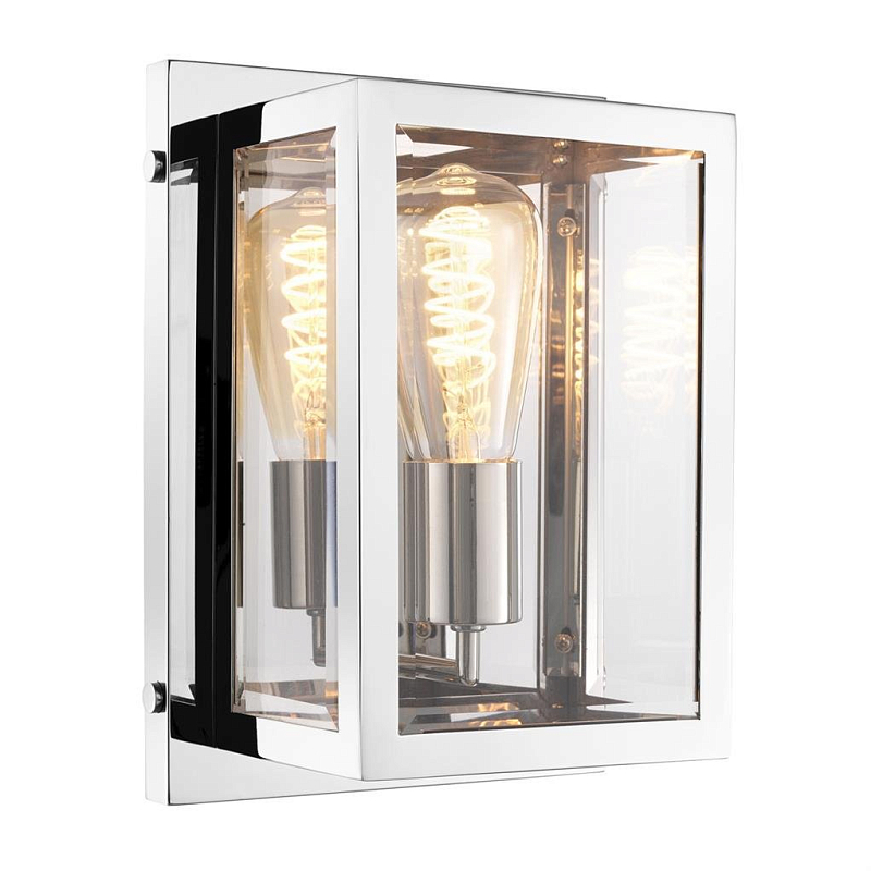 Бра Eichholtz Wall Lamp Odeon Nickel Никель Прозрачное Стекло Бра Eichholtz Wall Lamp Odeon Nickel Никель Прозрачное Стекло в Самаре | Loft Concept