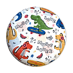 Пуф детский круглый с принтом Dinosaurs CHILDHOOD варинант исполнения - 3 | Loft Concept в Самаре